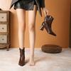 2025 Autumn/Winter Retro Pointed Toe Ankle Boots - Fashionable Martin Boots for a Cool, Versatile, Petite Slim Look