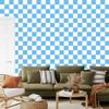 Azure Checkerboard Wallpaper for Living Room and Bedroom 50x1000