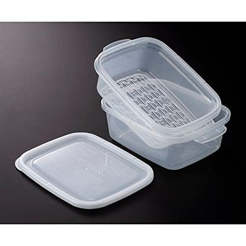 Inomata Chemical Co., Ltd. Microwave Cooker for Warm Vegetables, Clear White, 1.1L Capacity