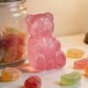 Gummy Bear Container Clear Plastic Bear Shaped Candy Holder Reusable Gift Box for Valentine's Day Party Festive Favors