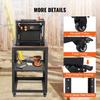 Planer Stand, 100 lbs/ 45 kg heavy loads, Three-Gear Height Adjustable thickness planer table,with 4 Stable Casters & Storage Space, for most planers,