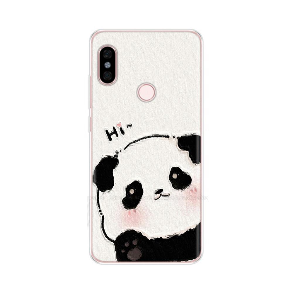 For Redmi Note 5 Note5 Pro Protective Shell Soft Silicone Phone Case Cartoon Painted Back Cover For Redmi Note 5 6 Pro Fundas