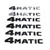 Mercedes 4MATIC Decal: Four-Wheel Drive Emblem for Side/Rear - Fits New & Old Models