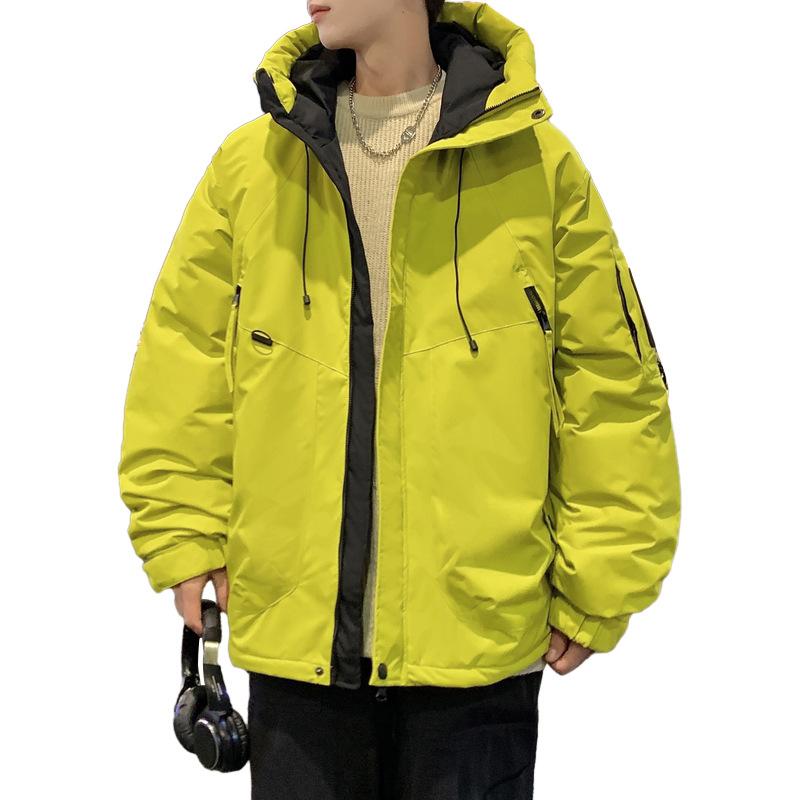 2025 Winter Hooded High Quality Down Jacket Korean Loose Workwear Outdoor Windproof Jacket Trendy Padded Clothing