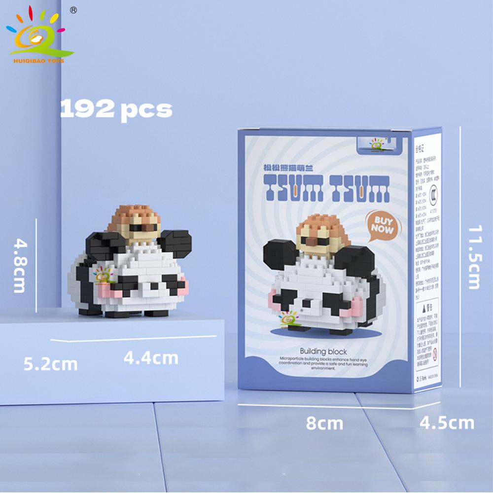 Mini Cute Panda Micro Building Blocks 3D Diamond Model Animal Bricks DIY City Construction Toys for Children Kids Gift