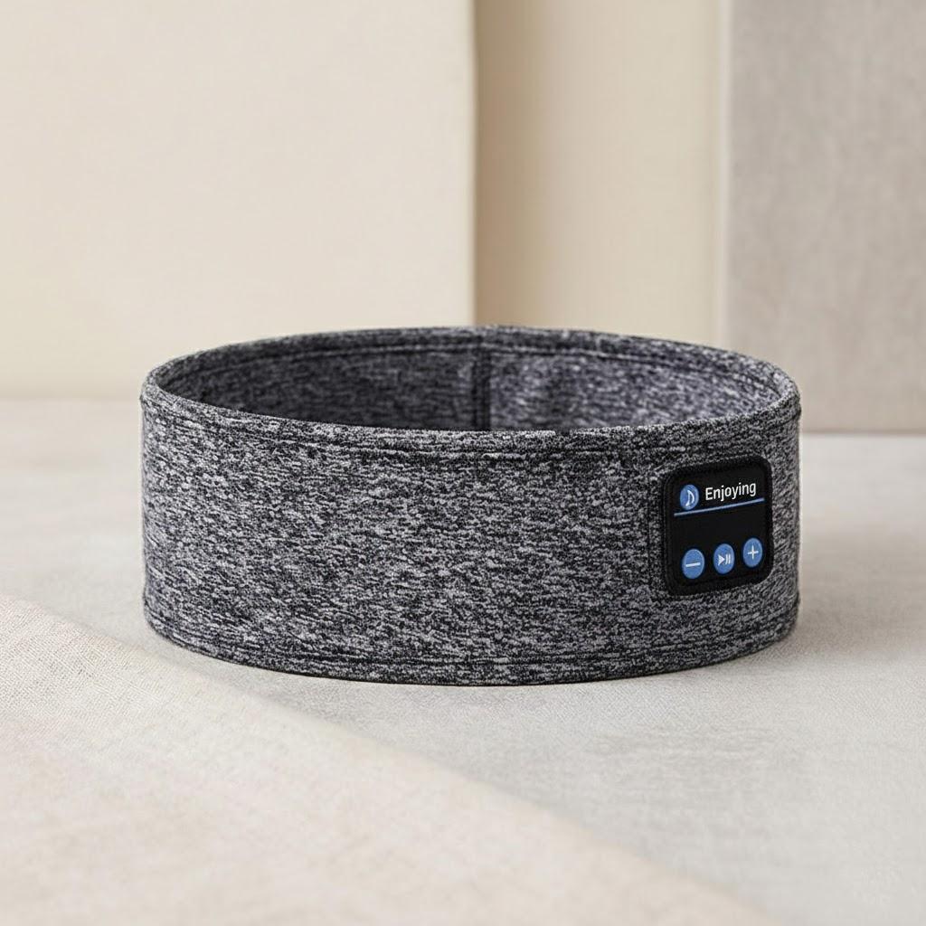

Wireless Bluetooth Sleep Headphones Ultra-Thin HD Stereo Sport Headband for Workout Yoga Travel Side Sleep сірий колір