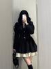 [Original practice + inner lining] Wear a royal sister-style black dress in early autumn, children's coffee break, princess fluffy