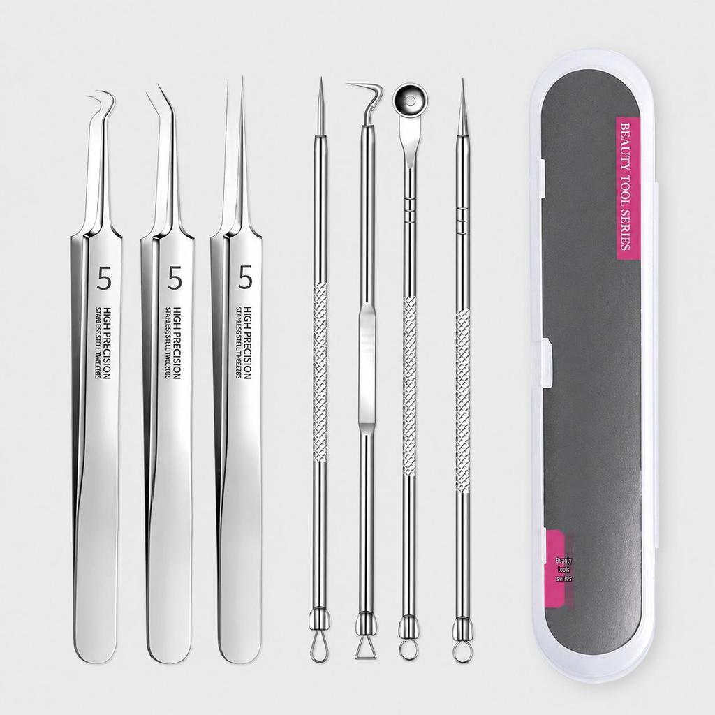 Ultra-Fine Tweezers Blackhead & Pimple Extraction Needle Set – Pointed Tip Beauty Tool for Acne Treatment