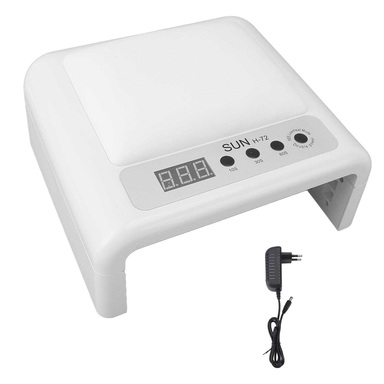 

Подушка для рук Лампа для ногтей Гель-лак УФ-отверждения Светодиодный светильник для сушки из искусственной кожи Складной портативный домашний салон A EU Plug