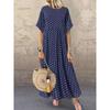 2022 Summer Trend: Plus Size Women's Polka Dot Dress in Fresh European & American Style