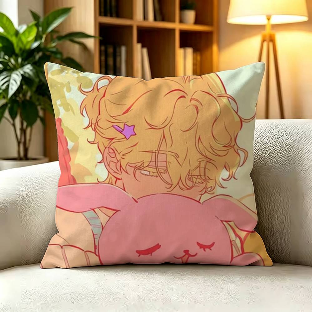L-Luka Alien Stage Pillow Cover Sofa Cushion Cover Home Room Decoration Children Gift