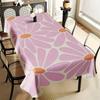 Simple Style Flower Tablecloth, Light Purple Daisy Tablecloth, Nordic Style Tablecloth
