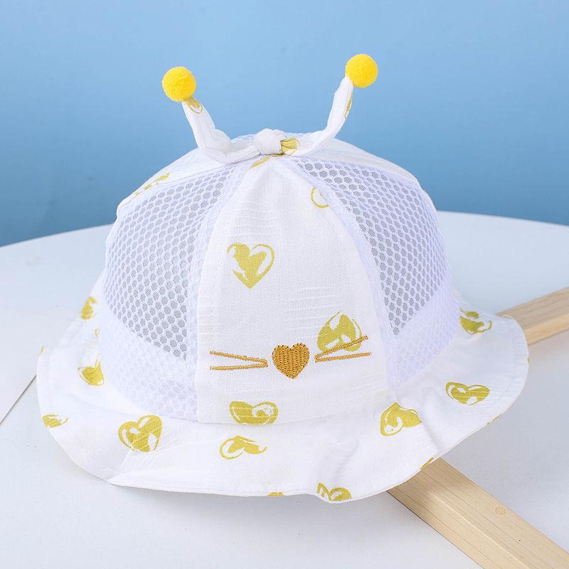 Baby Summer Sun Hat With Large Brim And Breathable Cotton For Toddler Girls And Boys