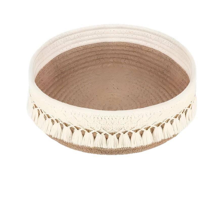Round Cotton Rope Storage Basket for Hama Beads & Cosmetics