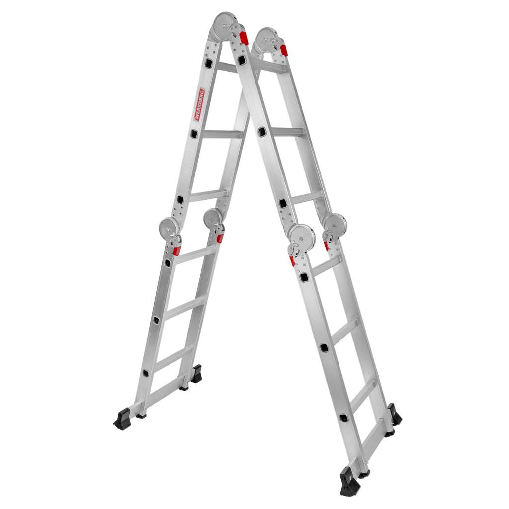 Drabina Aluminiowa WERKBERG 4x3 Wielofunkcyjna Bez Podestu N