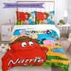 3pcs Custom Name Barbapapa Bedding Set Duvet Cover Closure Includes 1 Duvet Cover & 2 Pillowcases for All Seasons Bedroom Decor