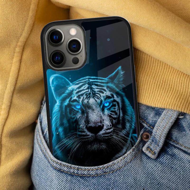 Cute Cats lion Tiger leopard Soft Phone Case for iPhone 17 Air 16e Pro max 15 Pro 13 14 Plus 11 12 MagSafe Magnetic Coque