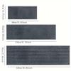 Kitchen Stripe Carpets Rug Stain-resistant, Water-resistant, Non-slip, Rubber Backing Bathroom Mat Carpet House Carpet Modern Home Decor