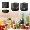 Electric Mason Jar Sealer - One-Touch Jar Sealer Suitable for Mason Jars with Wide/ Narrow Mouth Lids, Heavy-Duty Seal for Preservation