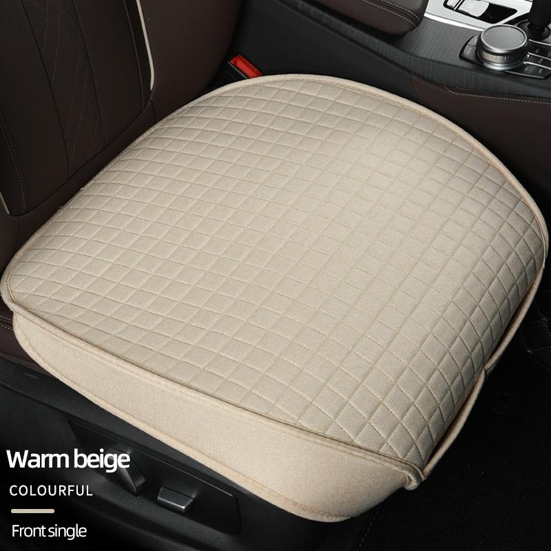 Car Seat Cushion for Front and Back Seat Soft Breathable Four Seasons Universal Car Seat Protector Pad Universal for Most