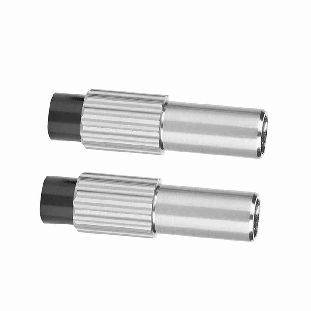 1 Pair Bike Brake Cable Gear Shift Connector Line Regulator Adjuster Cap (titanium Color)