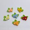 New Novelty 100Pcs/Lot Resin Flowers Flatback Cabochons 19*13MM Undrilled Mixed Colors Florals Slime Charms for Phone Case Decor