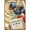 Green Bay Packers vs New York Giants 1961 NFL Championship Vintage Metal Tin Sign, Retro Wall Decor, American Football Man Cave