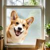 Adesivo Statico Animaletto Carino che Sbircia dalla Finestra, Divertente Gatto/Cane/Asino Adesivo per Finestra, Decalcomanie Statiche Rimovibili per Finestra della Camera da Letto, Porta in Vetro, Specchio, Decorazione per la Casa