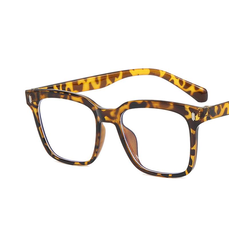 Oversized Rectangular Eyeglasses Spectacle Frame Frame Ladies Classic Anti-blue Light Vintage Fashionable Decorative Eye Glasses for Girls