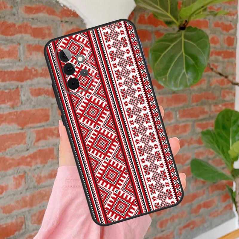 Ukraine Ornament Pattern Phone Case For Samsung Galaxy A54 A34 A14 A55 A35 A25 A15 A52 A32 A12 A51 A71 A13 A33 A53