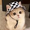Cappello da Sole Estivo per Gatti con Fori per le Orecchie - Carino Cappellino da Pescatore per Gattini Per Protezione UV Traspirante Cappellino da Sole da Esterno per Gatti