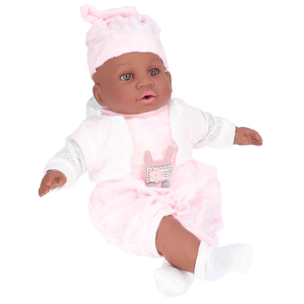 Reborn Baby Doll 16 Inch Children Silicone Simulated Cute Newborn Infant Doll Toy Birthday Gift
