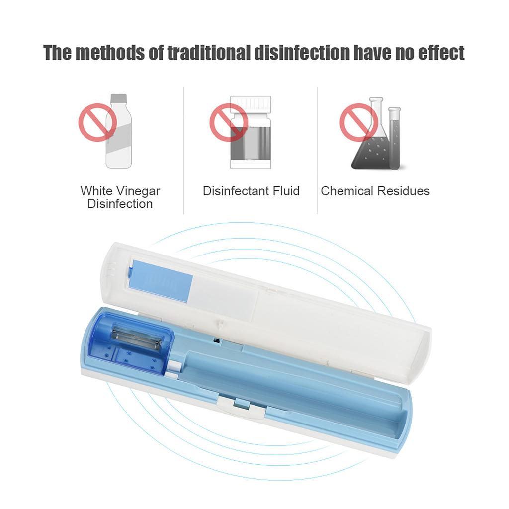 Antibacteria UV Light Portable Germicidal Toothbrush Sterilizer Sanitizer Cleaner Disinfection