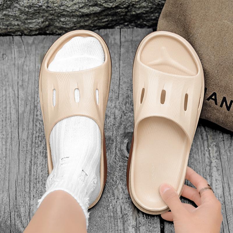 Fashion Fashion Mens Slippers Lightweight Beach Shoes Couple Casual Shoes Non-Slip Indoor Bathroom Slippers Outdoor Mens Sandals