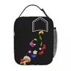 Cartoon Pikmin Animation Insulated Lunch Bag for Women Office Cooler Thermal Food Box Tote Leakproof Lunch Boxes Container
