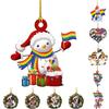 Tree Hanging Christmas Pendant Xmas Decor Ornaments Gift Santa Snowman Dog Gonk