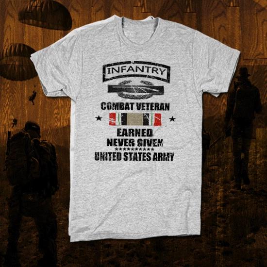 Army infantry t-shirt 11 Bravo Iraq Afghan War Military Combat Vet USA tee 4XL