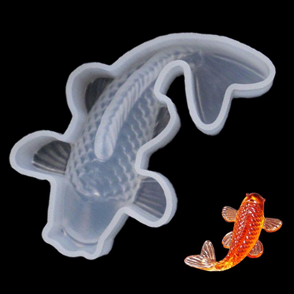 Pendant Craf Handmade Silicone Mould Resin Casting Tool Jewelry Making Koi Fish Epoxy Mold