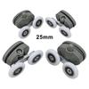 Wheels Top Bottom Rollers 19 23 25 27mm Adjustable Replacement Shower Door 4 X 4pcs Accessories Bathroom Nylon