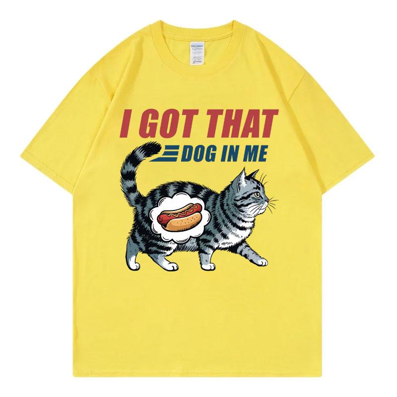 Ich habe diesen Hund in mir Costco Grafik T-Shirt Lustig Kirkland Hot Dog Meme T-Shirt Unisex Unisexs Vintage Stil Kurzarm T-Shirt