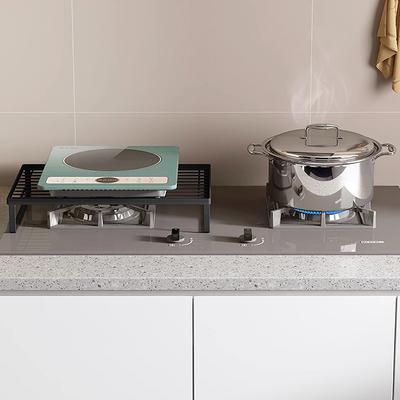 Kryt plynového sporáku do kuchyně Držák indukčního vařiče Stojan na plynový sporák Podpora Domácí police na hrnce Základna Úložný regál