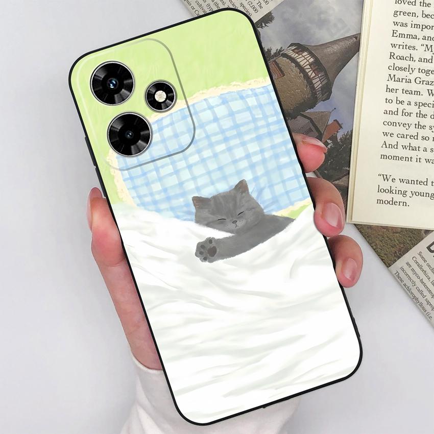 For Infinix Hot 30 20 12 11 Play 30i 20i 20S 12i 11S Phone Covers Cute Couple Piggy Patterns Matte Silicone Fashion Cases For Infinix Cellphone Caisng