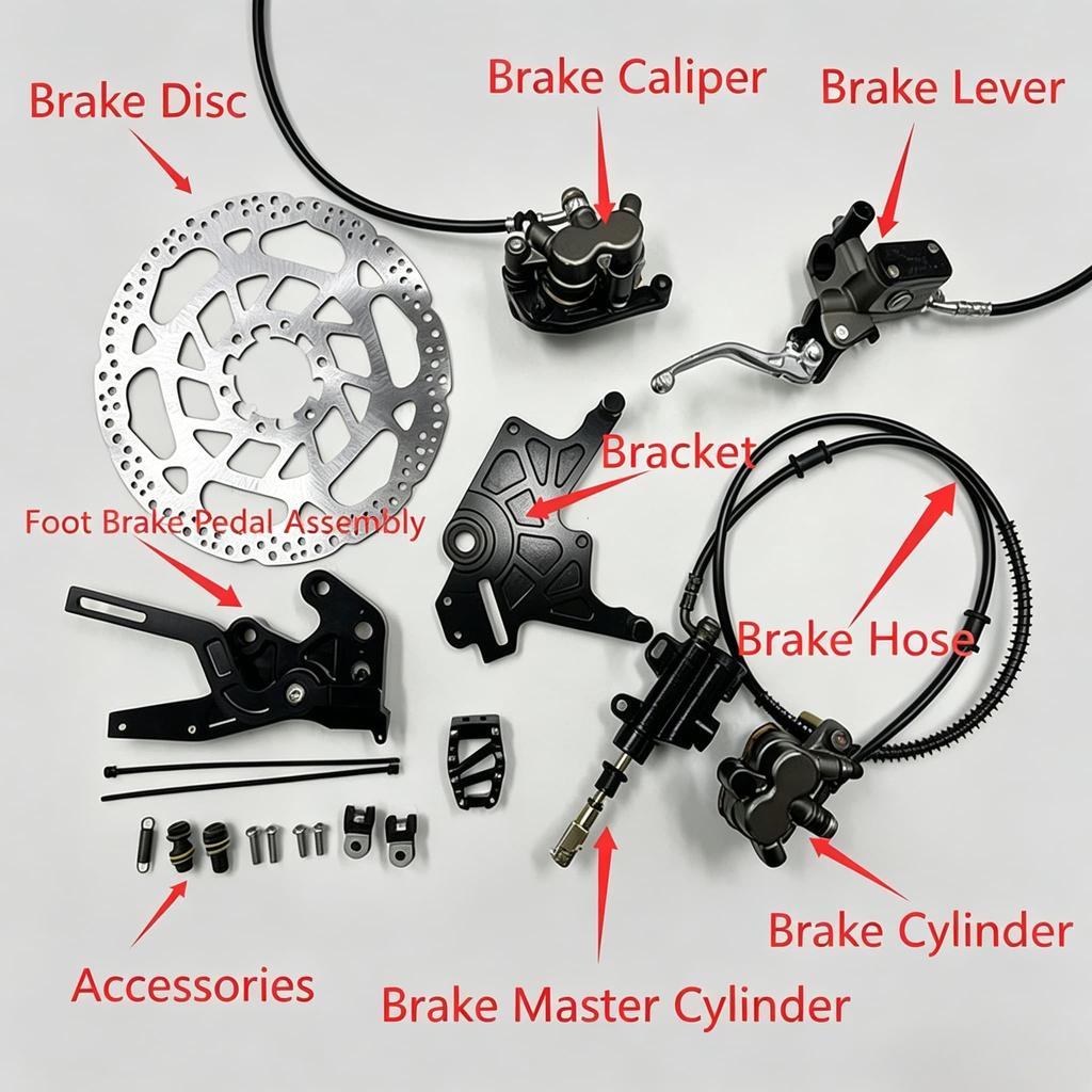 Professional Rear Brake System Modified Accessories Fit for Surron Ultra Bee Light Bee X Electric Off Road Motorcycle