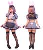 Clearstone SugarWhip Cosplay Halloween Bunny Maid Bitter Pink Women's Pink