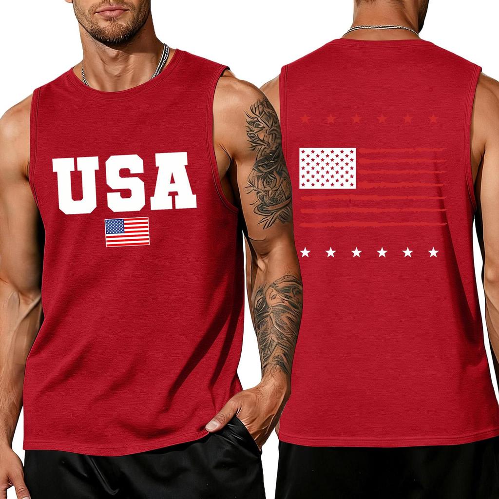 Herren Hemden 4. Juli USA Muskel Tanktops Patriotische Tanktops