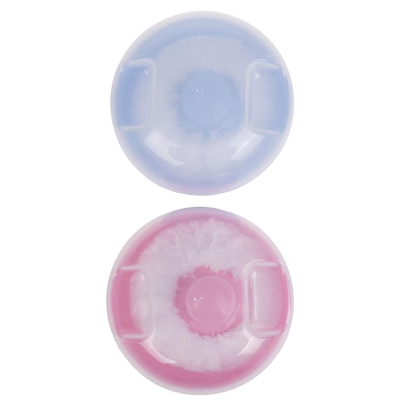 1 ks roztomilý dětský měkký kosmetický houbička na obličej a tělo, houbička na pudr, krabička, pouzdro, nádoba