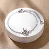 Geometric Animal Bracelet Featuring Dog Cat Owl And Dolphin Charms Minimalist Fashion Jewelry