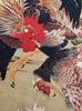 Hand Towel from All Over the World: Ito Jakuchu, Hydrangea and Two Roosters