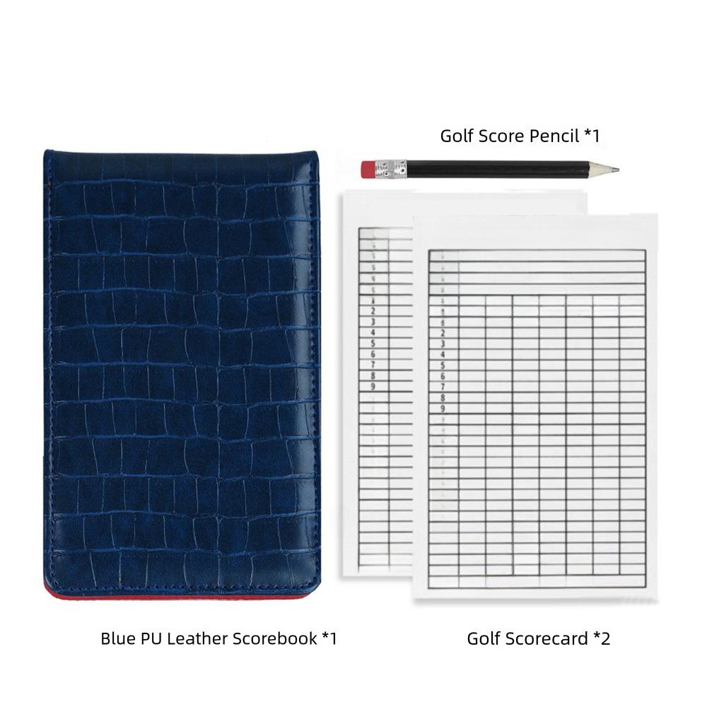 

Блокнот для записи результатов из искусственной кожи с карточкой для счета, товары для гольфа, новые аксессуары для гольфа, соревнования по гольфу