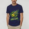 Brazil 2026 Soccer Tshirt Beach Trending Tshirts Unisex Cotton Round Neck 4xl 5xl 6xl Clothing Shortsleeved Aesthetic Tshirt